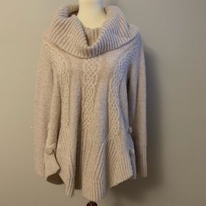 Anthropologie Cream Cable Knit Sweater